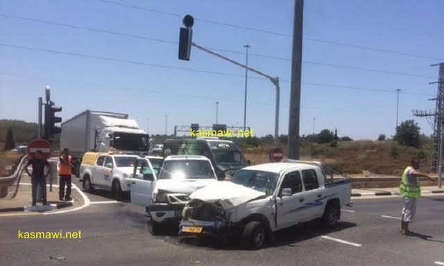 مفرق وادي عارة: إصابة خطيرة و 3 متوسطة في حادث مروع على شارع 65 